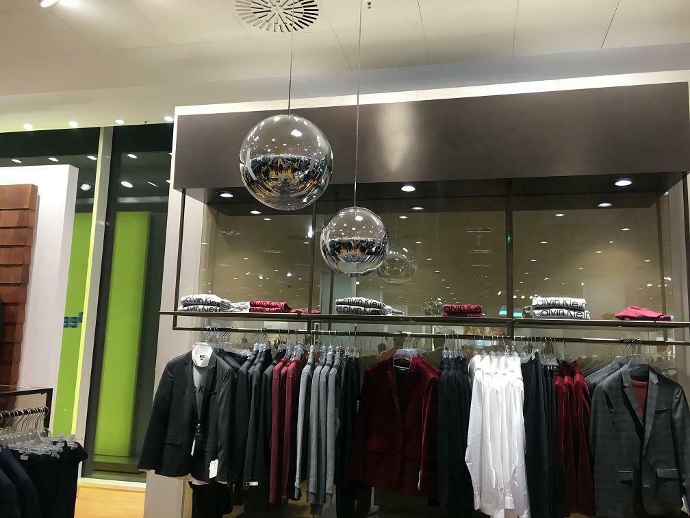 Metalowa kula 10 x 120 cm 74.004.10 hanging decoballs - chrome