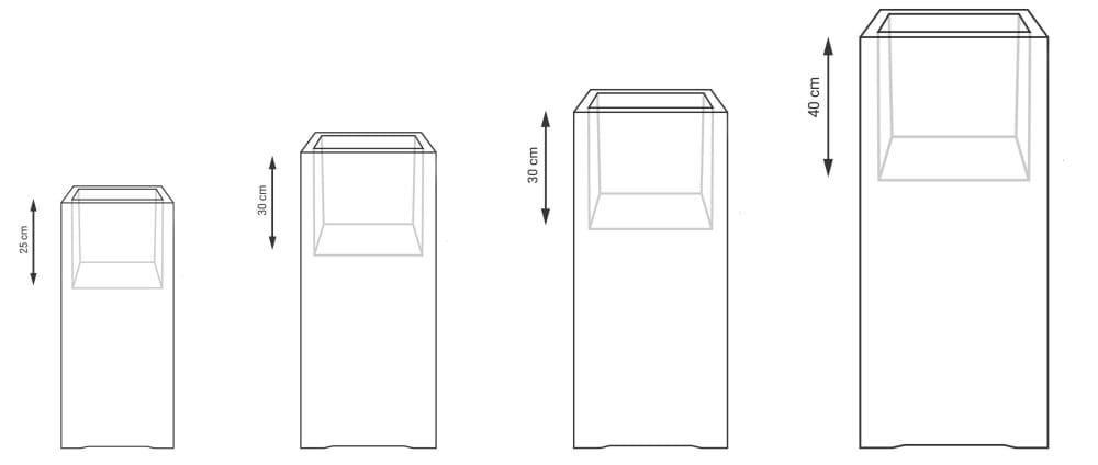 Donica Fiberglass 600 x 280 mm 95.018.60