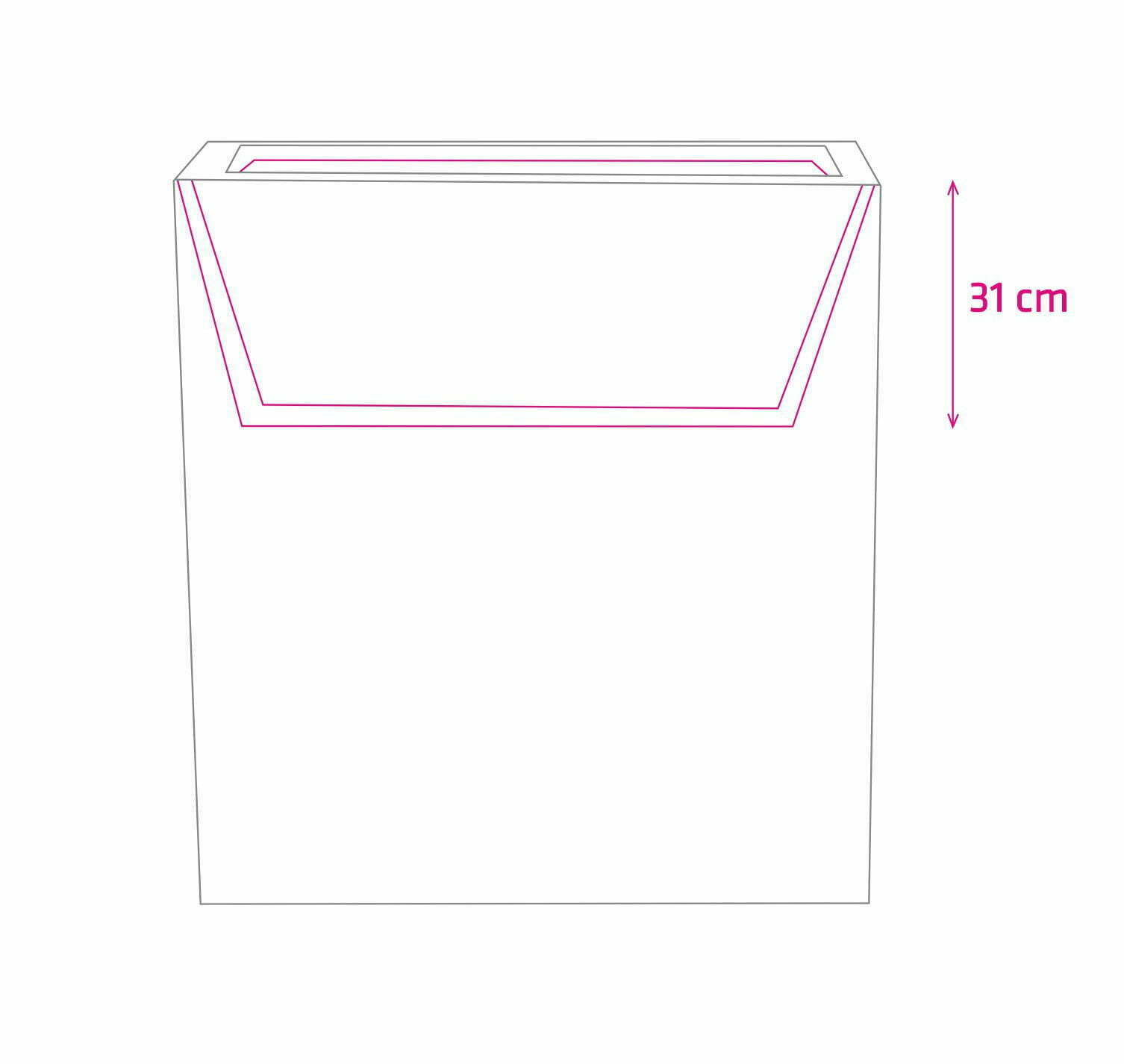 Donica Fiberglass 740x 280 x 920 mm 95.011.92