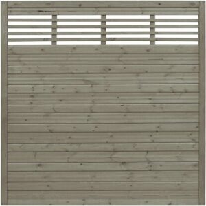 Płot boazeryjny 1800 x 1800 mm Lucca Grau