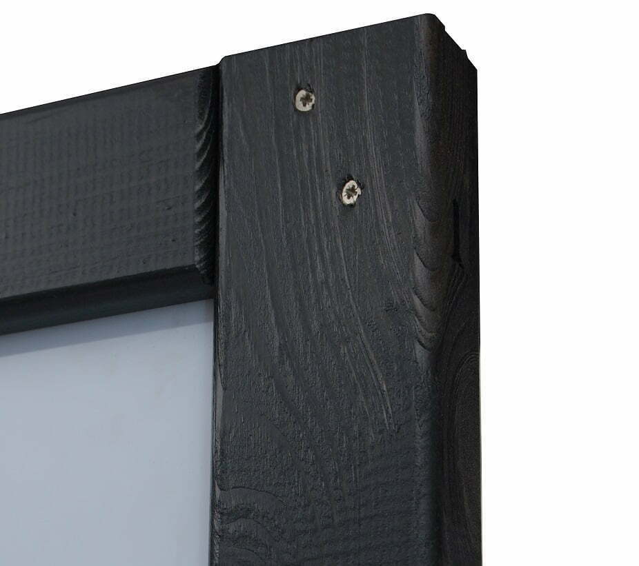 Płot boazeryjny 1800 x 900 mm DUO Antracyt