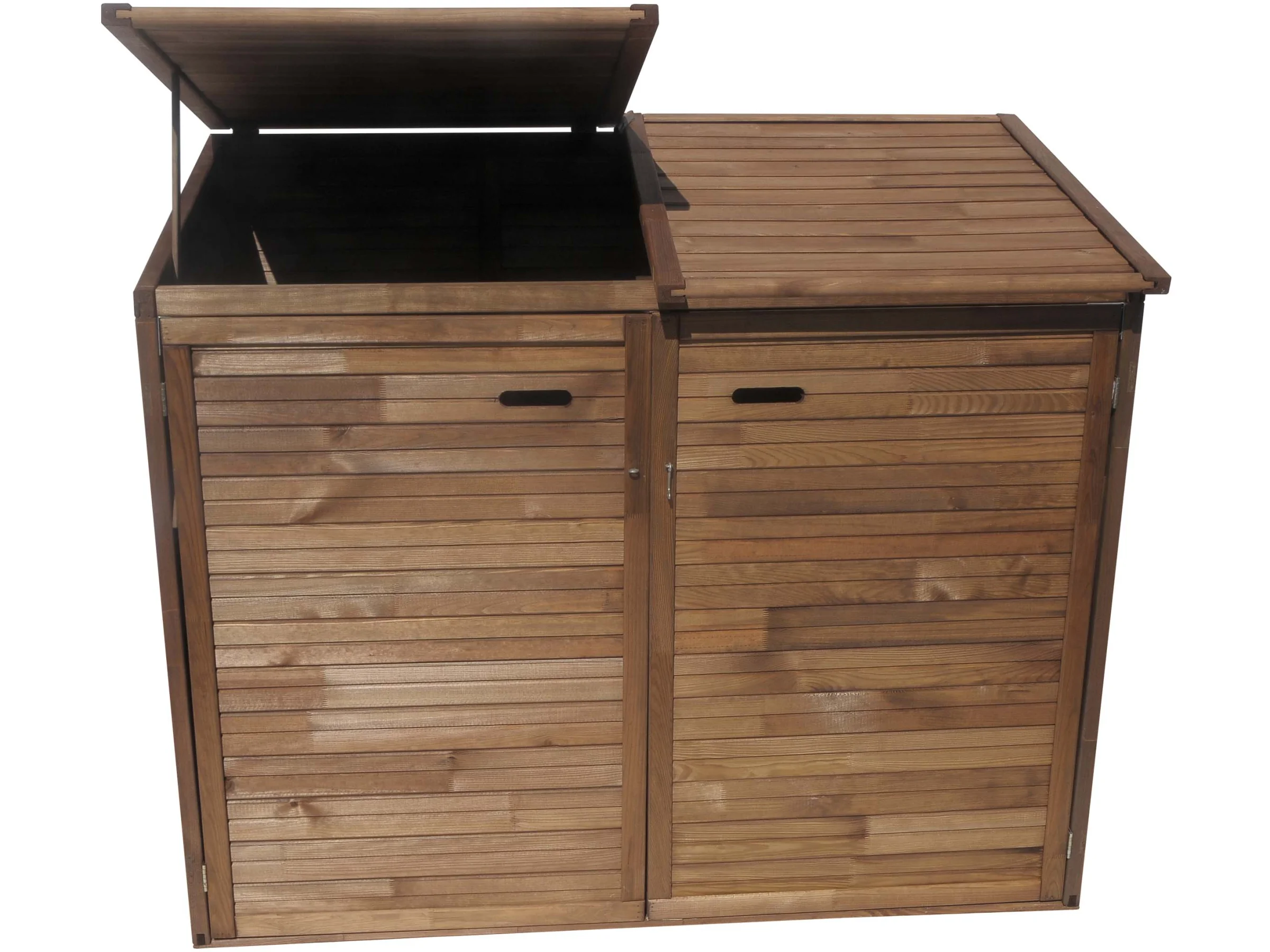 Obudowa kosza dwustanowiskowa 1320 x 1570 x 970 mm impregnacja Brąz