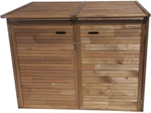 Obudowa kosza dwustanowiskowa 1320 x 1570 x 970 mm impregnacja Brąz