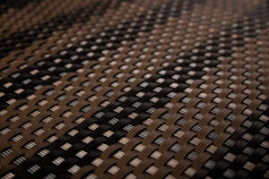 Mata technorattanowa 1500x3000mm ciemny / jasny brąz gładka