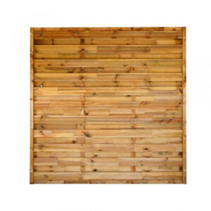Płot ryflowany 1800 x 1800 mm Prosty Impregnacja Brąz WYPRZEDAŻ