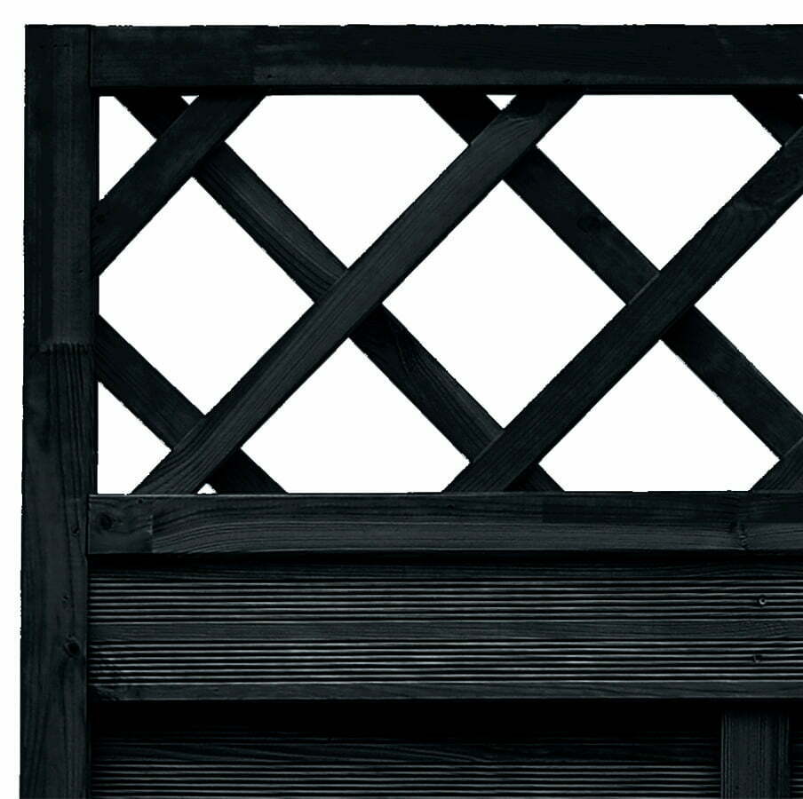 Płot ryflowany 1200 x 1800 mm HAMBURG Antracyt