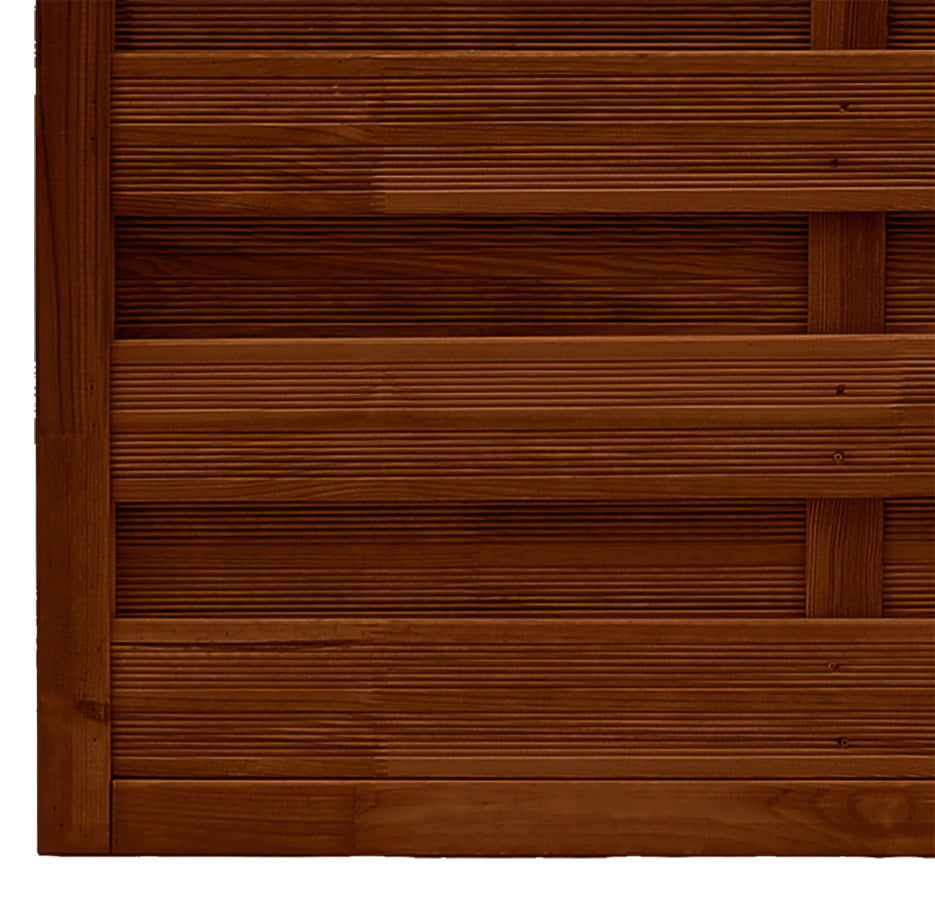 Płot ryflowany 1200 x 1800 mm HAMBURG Brąz