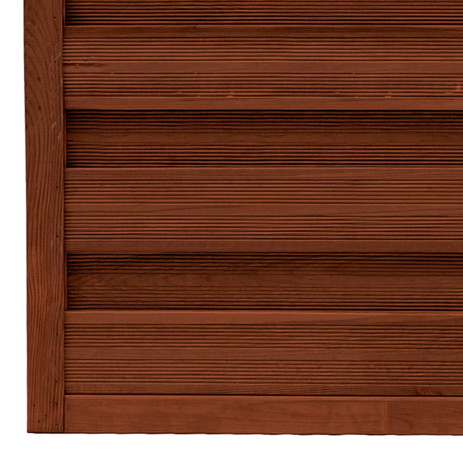 Płot ryflowany 1800/1950 x 900 mm MUNCHEN Brąz