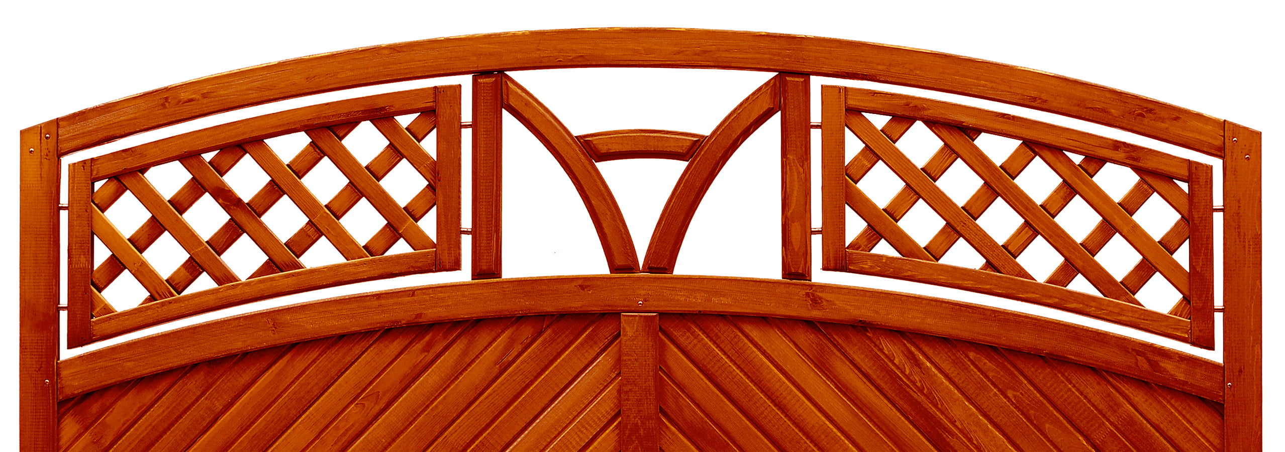 Płot boazeryjny 1800/1950 x 1800 mm TOULON Teak