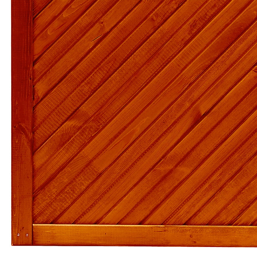 Płot boazeryjny 1800/1950 x 1800 mm TOULON Teak