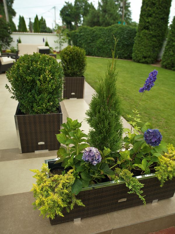 Donica Technorattanowa 1080x390x430mm wyk. aluminium