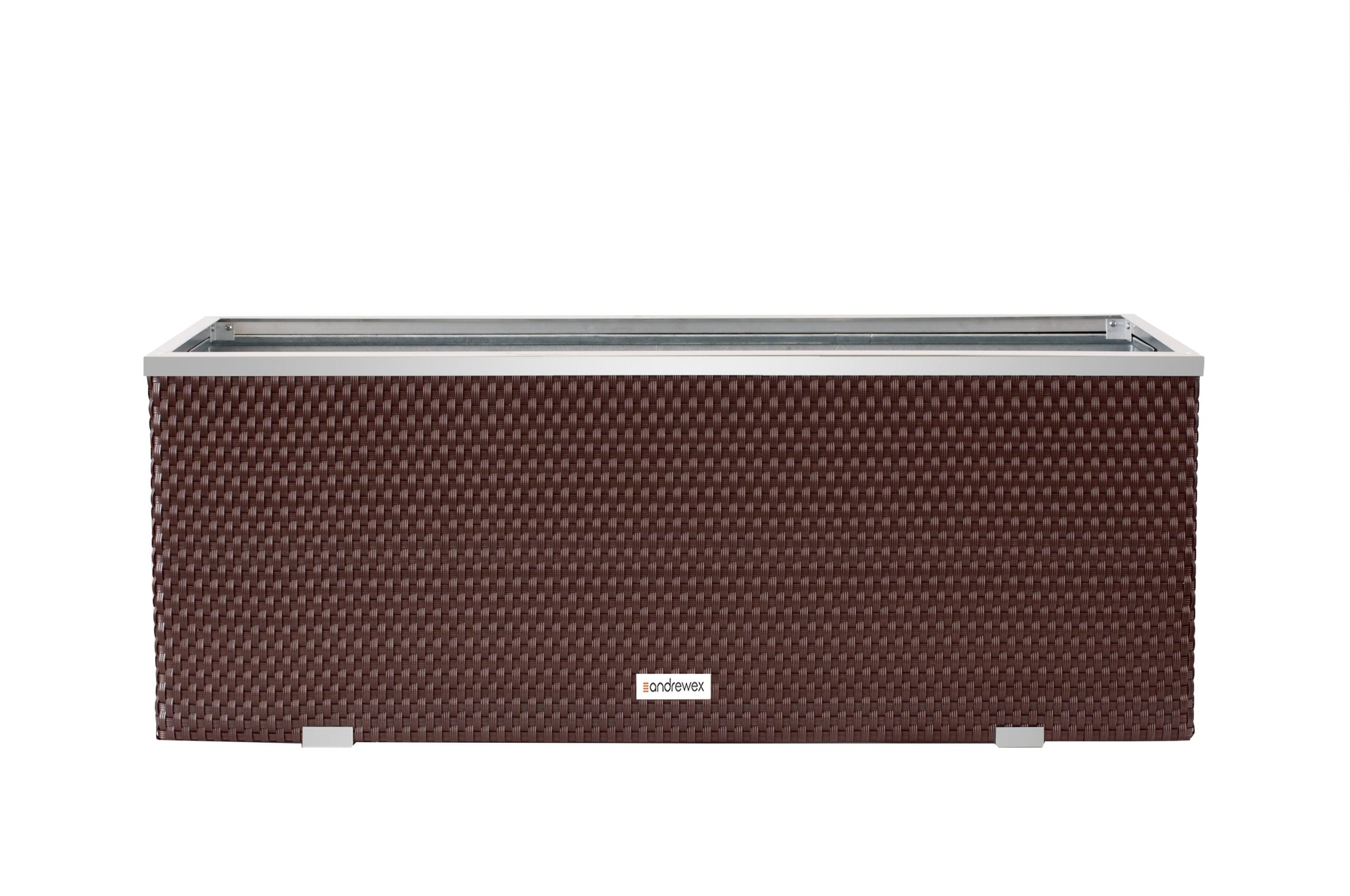 Donica Technorattanowa 1300x400x450mm wyk. aluminium