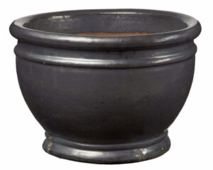 Donica ceramiczna 75.414.35 | Glazed Chalice 350 x 260 mm Grafit