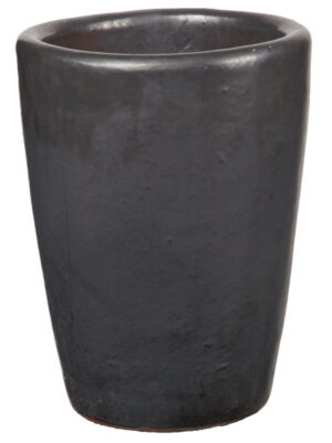 Donica ceramiczna 75.434.44 | Glazed Tall-urn 340 x 440 mm Grafit