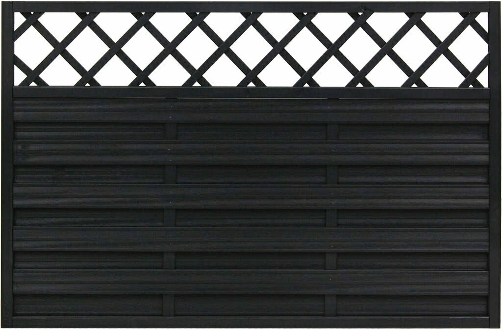 Płot ryflowany 1200 x 1800 mm HAMBURG Antracyt