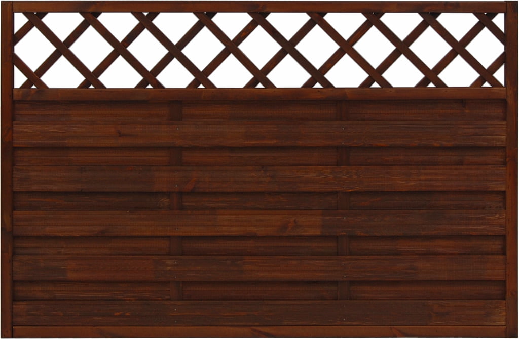 Płot ryflowany 1200 x 1800 mm HAMBURG Brąz