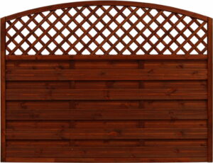 Płot ryflowany 1200/1350 x 1800 mm BORDEAUX Brąz