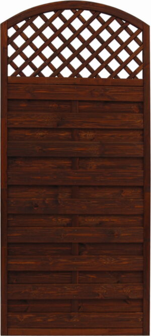 Płot ryflowany 1800/1950 x 900 mm BORDEAUX Brąz