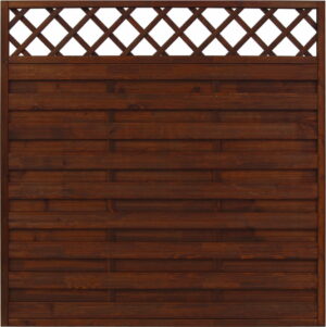 Płot ryflowany 1800 x 1800 mm HAMBURG Brąz