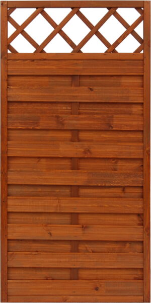 Płot ryflowany 1800 x 900 mm HAMBURG Teak