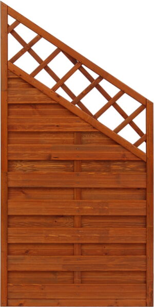 Płot ryflowany 1200/1800 x 900 mm HAMBURG Teak