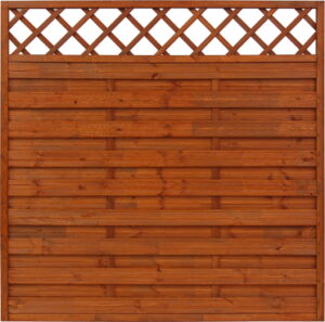 Płot ryflowany 1800 x 1800 mm HAMBURG Teak