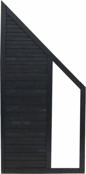 Płot boazeryjny 1800/900 x 900 mm DUO Antracyt