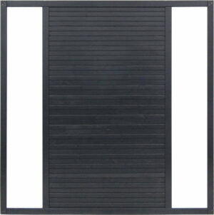 Płot boazeryjny 1800 x 1800 mm DUO Antracyt