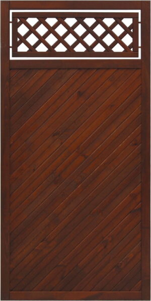Płot boazeryjny 1800 x 900 mm TOULON Brąz