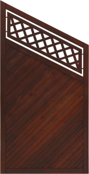 Płot boazeryjny 1800/1350 x 900 mm TOULON Brąz