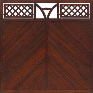 Płot boazeryjny 1800 x 1800 mm TOULON Brąz