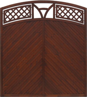 Płot boazeryjny 1800/1950 x 1800 mm TOULON Brąz