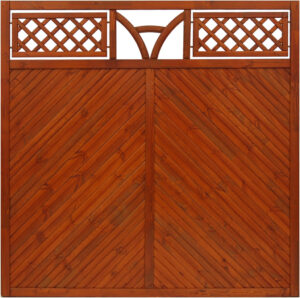 Płot boazeryjny 1800 x 1800 mm TOULON Teak