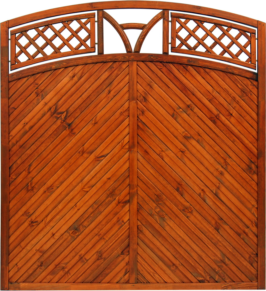 Płot boazeryjny 1800/1950 x 1800 mm TOULON Teak