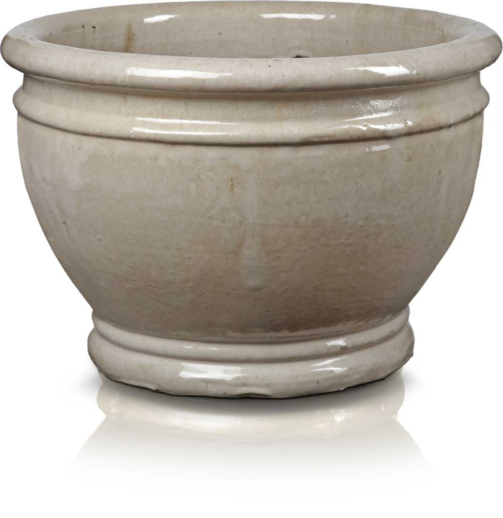Donica ceramiczna 75.413.35 | Glazed Chalice 350 x 260 mm Krem
