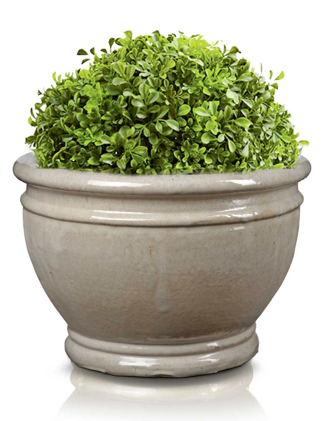 Donica ceramiczna 75.413.35 | Glazed Chalice 350 x 260 mm Krem