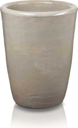 Donica ceramiczna 75.433.44 | Glazed Tall-urn  340 x 440 mm Krem