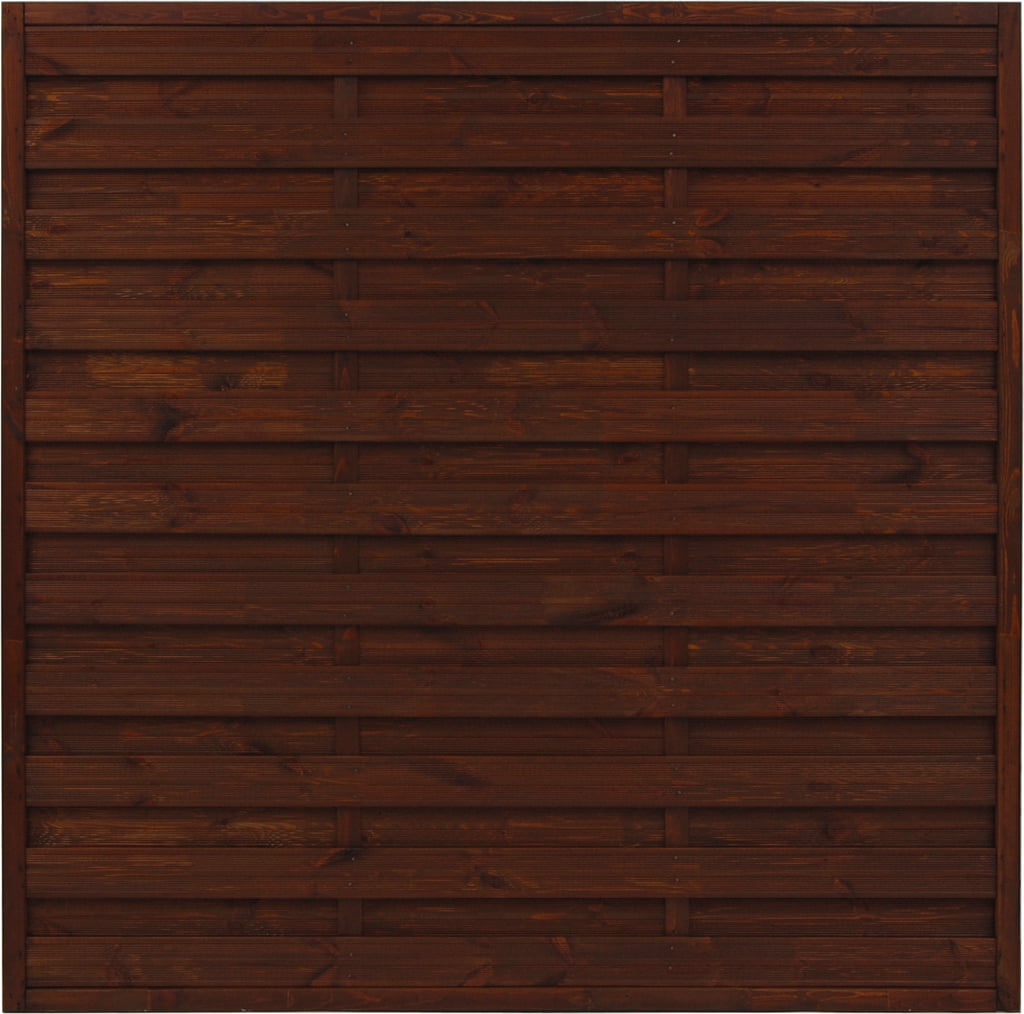 Płot ryflowany 1800 x 1800 mm MUNCHEN Brąz