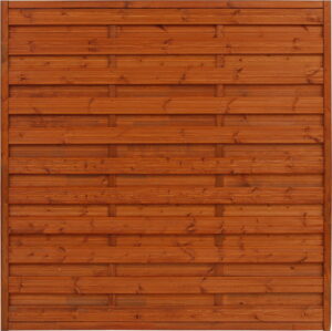 Płot ryflowany 1800 x 1800 mm MUNCHEN Teak WYPRZEDAŻ