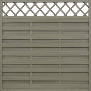 Płot ryflowany 1800 x 1800 mm HAMBURG Grau