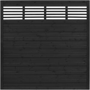 Płot boazeryjny 1800 x 1800 mm Lucca Antracyt
