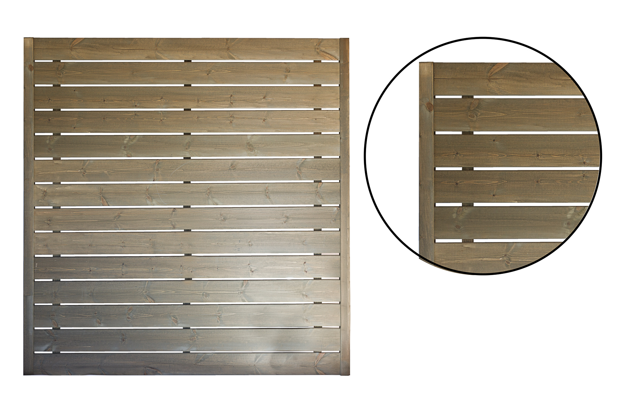 Płot 1800 x 1800 mm Rodos Szary