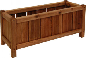 Donica drewniana 270 x 650 mm impregnacja brąz