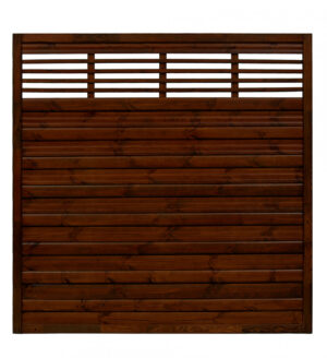 Płot boazeryjny 1800 x 1800 mm Lucca Brąz