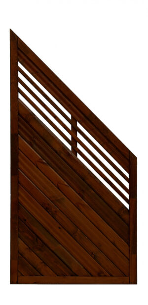 Płot boazeryjny 1800/900 x 900 mm Lucca Brąz