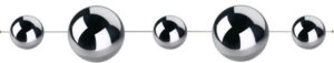 Metalowa kula 10 x 100 mm 74.005.10  hanging decoballs - chrome
