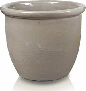 Donica ceramiczna 75.403.40 | Glazed 352pot 400 x 320 mm Krem